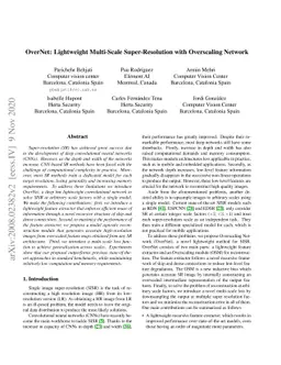 OverNet: Lightweight Multi-Scale Super-Resolution with Overscaling
  Network