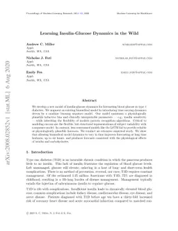 Learning Insulin-Glucose Dynamics in the Wild