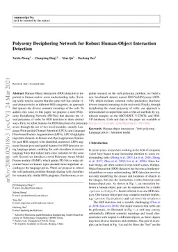 Polysemy Deciphering Network for Robust Human-Object Interaction
  Detection