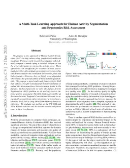 A Multi-Task Learning Approach for Human Activity Segmentation and
  Ergonomics Risk Assessment