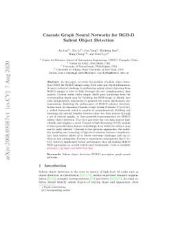 Cascade Graph Neural Networks for RGB-D Salient Object Detection