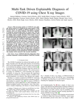 Multi-Task Driven Explainable Diagnosis of COVID-19 using Chest X-ray
  Images