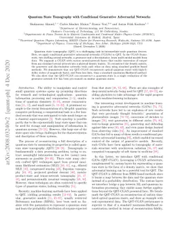 Quantum State Tomography with Conditional Generative Adversarial
  Networks