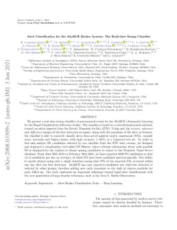 Alert Classification for the ALeRCE Broker System: The Real-time Stamp
  Classifier