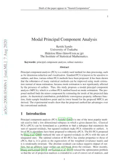Modal Principal Component Analysis