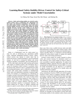 Learning-Based Safety-Stability-Driven Control for Safety-Critical
  Systems under Model Uncertainties