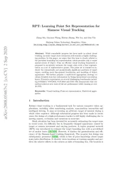 RPT: Learning Point Set Representation for Siamese Visual Tracking