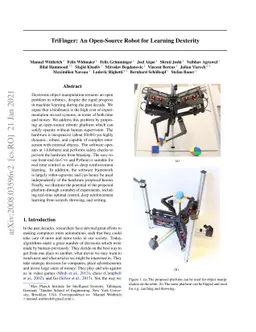TriFinger: An Open-Source Robot for Learning Dexterity