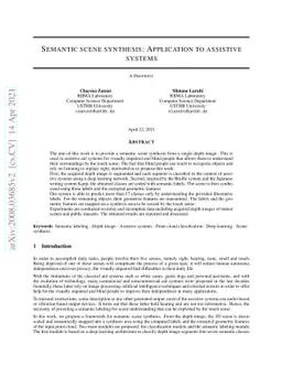 Semantic scene synthesis: Application to assistive systems