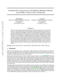 Comparative Analysis of the Hidden Markov Model and LSTM: A Simulative
  Approach