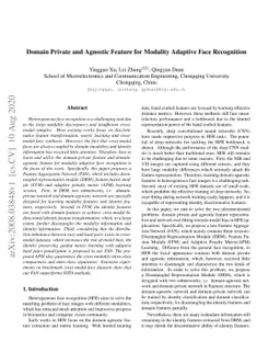 Domain Private and Agnostic Feature for Modality Adaptive Face
  Recognition