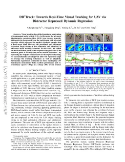 DR^2Track: Towards Real-Time Visual Tracking for UAV via Distractor
  Repressed Dynamic Regression
