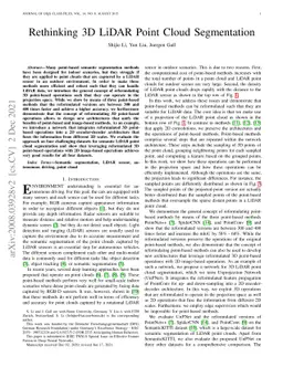 Rethinking 3D LiDAR Point Cloud Segmentation