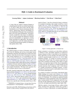 DQI: A Guide to Benchmark Evaluation