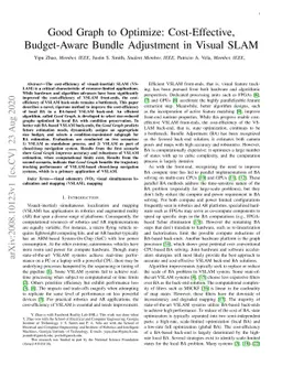 Good Graph to Optimize: Cost-Effective, Budget-Aware Bundle Adjustment
  in Visual SLAM