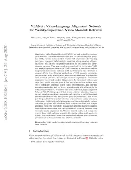VLANet: Video-Language Alignment Network for Weakly-Supervised Video
  Moment Retrieval