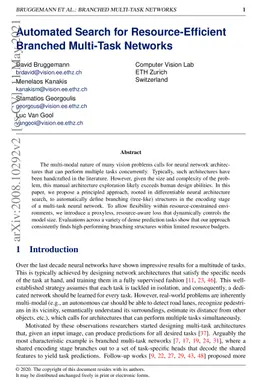 Automated Search for Resource-Efficient Branched Multi-Task Networks