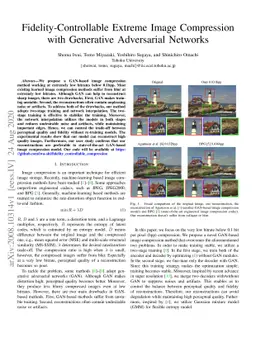 Fidelity-Controllable Extreme Image Compression with Generative
  Adversarial Networks