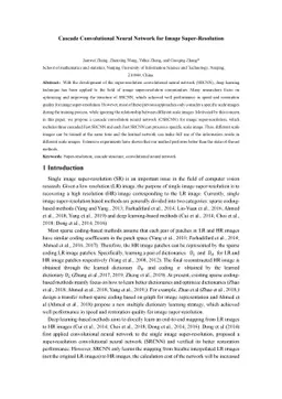 Cascade Convolutional Neural Network for Image Super-Resolution