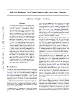 SDE-Net: Equipping Deep Neural Networks with Uncertainty Estimates