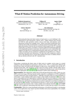 What-If Motion Prediction for Autonomous Driving
