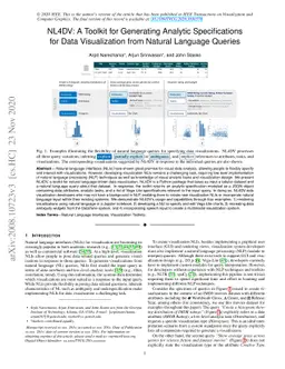 NL4DV: A Toolkit for Generating Analytic Specifications for Data
  Visualization from Natural Language Queries