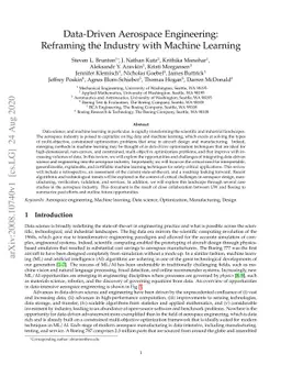 Data-Driven Aerospace Engineering: Reframing the Industry with Machine
  Learning