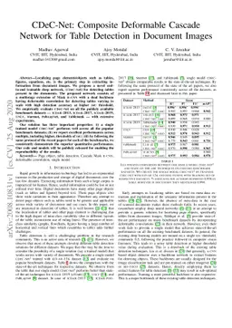 CDeC-Net: Composite Deformable Cascade Network for Table Detection in
  Document Images