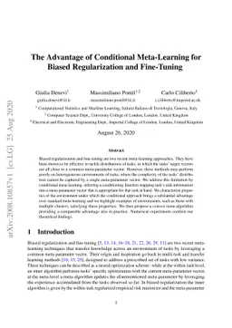 The Advantage of Conditional Meta-Learning for Biased Regularization and
  Fine-Tuning