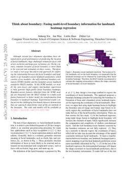 Think about boundary: Fusing multi-level boundary information for
  landmark heatmap regression