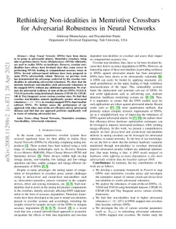 Rethinking Non-idealities in Memristive Crossbars for Adversarial
  Robustness in Neural Networks