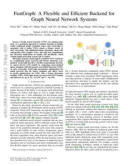 FeatGraph: A Flexible and Efficient Backend for Graph Neural Network
  Systems