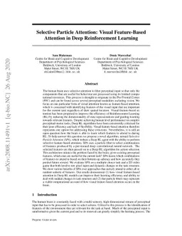 Selective Particle Attention: Visual Feature-Based Attention in Deep
  Reinforcement Learning