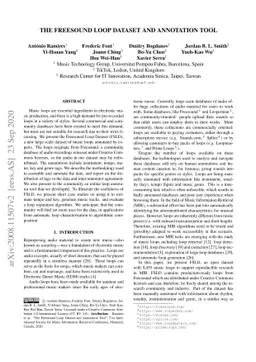 The Freesound Loop Dataset and Annotation Tool