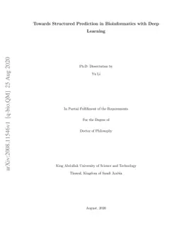 Towards Structured Prediction in Bioinformatics with Deep Learning