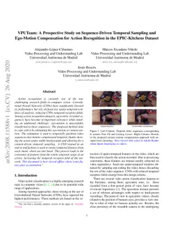 A Prospective Study on Sequence-Driven Temporal Sampling and Ego-Motion
  Compensation for Action Recognition in the EPIC-Kitchens Dataset