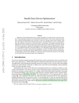 Bandit Data-Driven Optimization