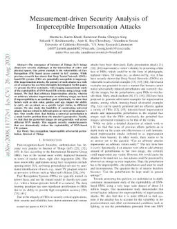 Measurement-driven Security Analysis of Imperceptible Impersonation
  Attacks