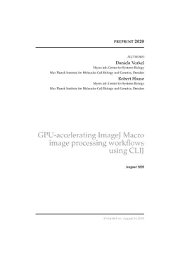 GPU-accelerating ImageJ Macro image processing workflows using CLIJ
