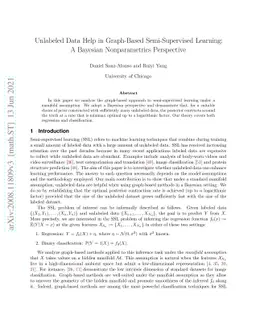 Unlabeled Data Help in Graph-Based Semi-Supervised Learning: A Bayesian
  Nonparametrics Perspective