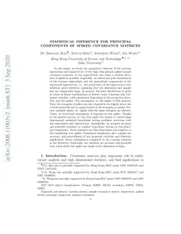 Statistical inference for principal components of spiked covariance
  matrices