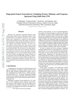 Fingerprint Feature Extraction by Combining Texture, Minutiae, and
  Frequency Spectrum Using Multi-Task CNN
