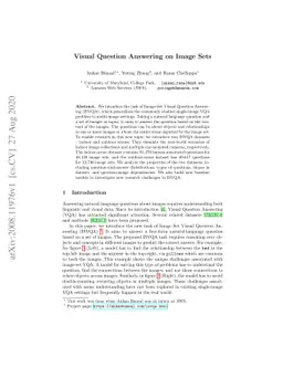 Visual Question Answering on Image Sets