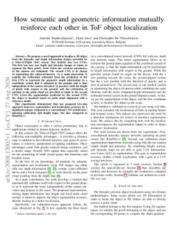 How semantic and geometric information mutually reinforce each other in
  ToF object localization