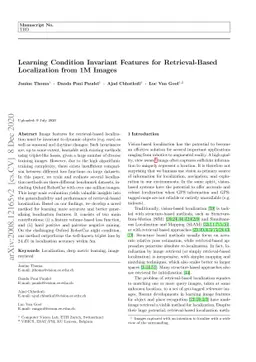 Learning Condition Invariant Features for Retrieval-Based Localization
  from 1M Images