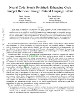Neural Code Search Revisited: Enhancing Code Snippet Retrieval through
  Natural Language Intent