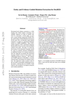 Entity and Evidence Guided Relation Extraction for DocRED