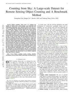 Counting from Sky: A Large-scale Dataset for Remote Sensing Object
  Counting and A Benchmark Method
