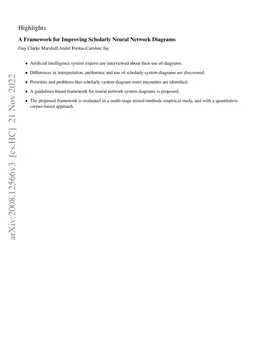 A Framework for Improving Scholarly Neural Network Diagrams