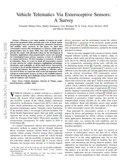 Vehicle Telematics Via Exteroceptive Sensors: A Survey
